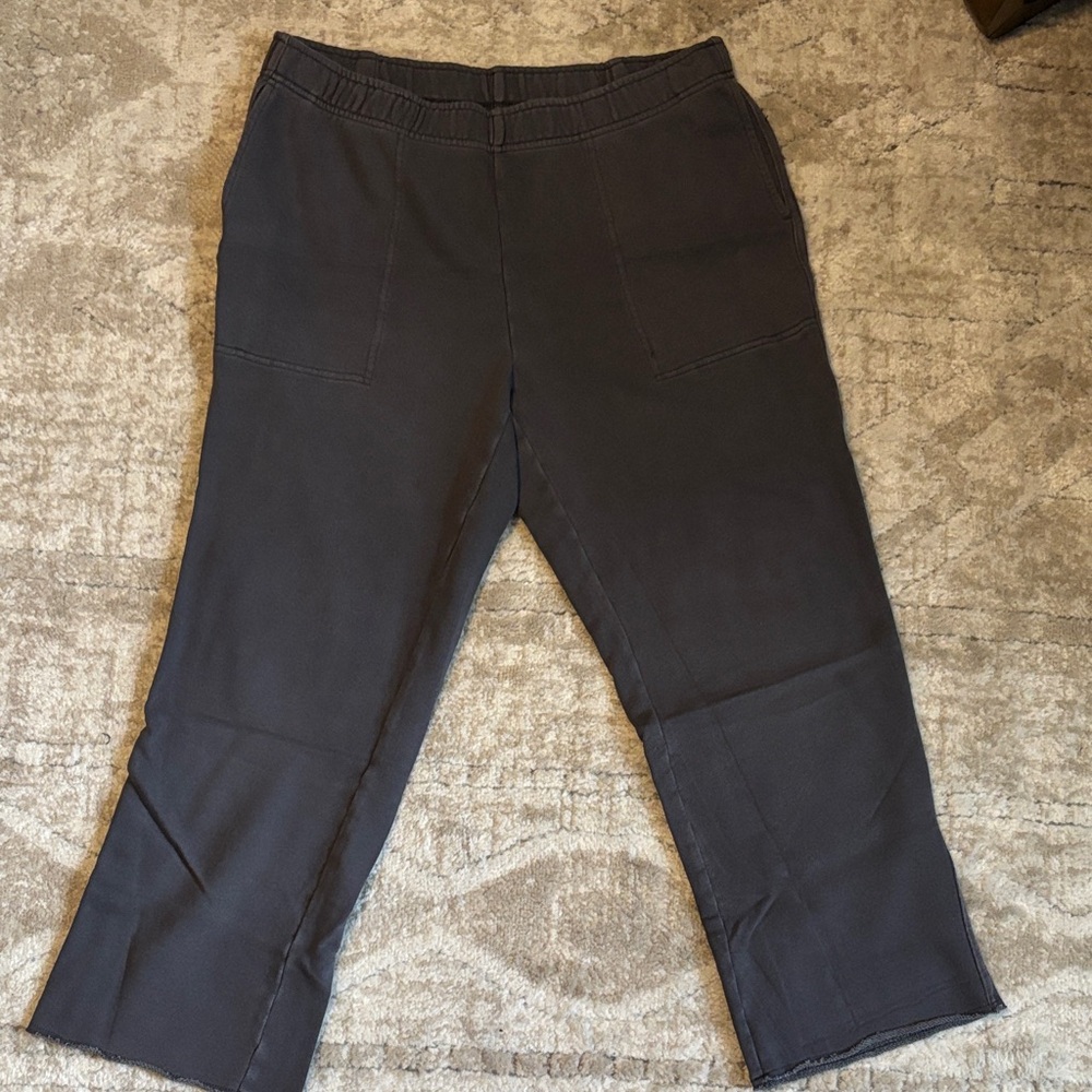 Aerie  Gray Cropped Sweat Pants